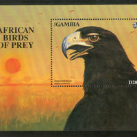 Gambia 1993 Birds of Prey Eagle Animal Wildlife Sc 1376 M/s MNH # 12795