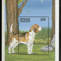 Central African Rep. 1999 Beagle Dogs Pet Animal Sc 1287 M/s MNH # 12843