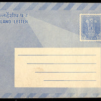 India 1967 10p Ashokan Blue ILC ERROR white shadow on front MINT # 12859