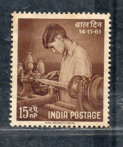 Inde 1964 : émission de deuil de Jawaharlal Nehru Phila-403, 1v, neuf sans charnière