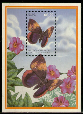Grenada 2001 Diva Moth Butterfly Insect Sc 2387 M/s MNH # 12906