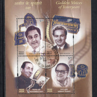 India 2003 Golden Voice of Yesterday Music Singers Phila-1972 Used M/s # 12976
