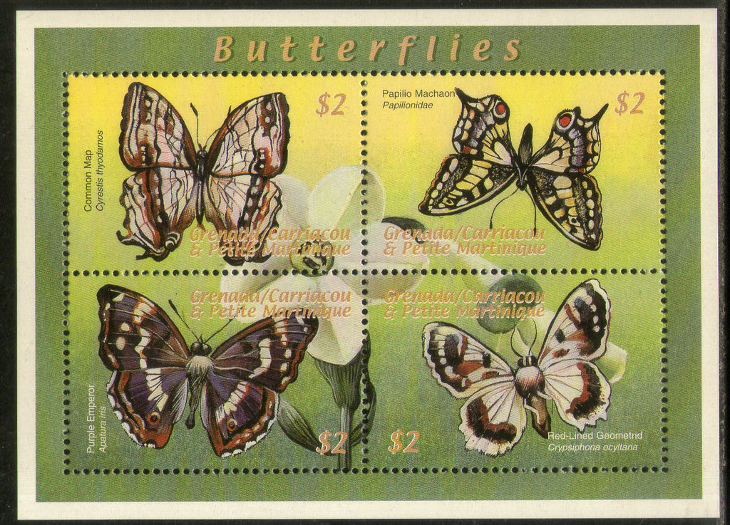 Grenada 2000 Butterfly Insect Sc 2197 Sheetlet MNH # 12983