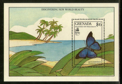 Grenada 1990 Giant Hairstreak Butterfly Insect Sc 1818 M/s MNH # 12995