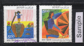India 2006 Children's Day Paintings Krishna & Karna Phila-2224a Used Stamp Set # 129