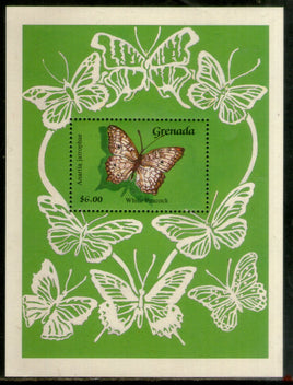 Grenada 1989 White Peacock Butterfly Insect Sc 1765 M/s MNH # 13043
