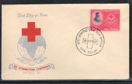 India 1957 International Red Cross Conference Heneri Dunant Phila-323 Private FDC # 13135