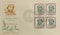 India 1964 15p Sarojani Naidu Phila-400 BLK/4 FDC # 13209