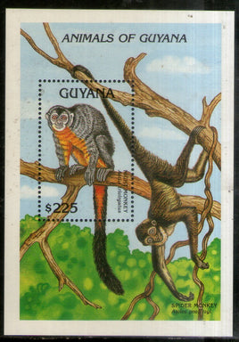 Guyana 1992 Night Monkey Wildlife Animals Sc 2618 M/s MNH # 13250