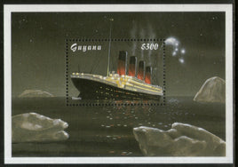 Guyana 1998 Titanic Ship Sc 3308 M/s MNH # 1329
