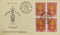 India 1962 Malaria Eradication Health Phila-370 BLK/4 FDC # 13381