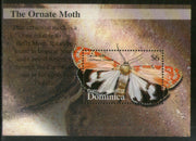 Dominica 2002 Ornate Moth Butterfly Insect Sc 2384 M/s MNH # 1395