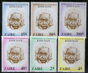 Zaire 1980 Albert Einstein Scientist Sc 853-58 MNH # 141