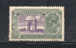 India 1931 ½An King George V Inauguration of New Delhi War Memorial Phila-221 Mounted Mint # 1467
