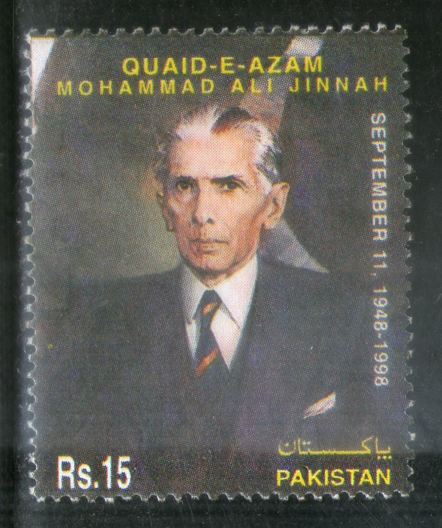 Pakistan 1998 Mohammad Ali Jinnah Sc 904 MNH # 1503