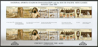 Tonga 1989 Cricket National Sport Stadium Inauguration SPECIMEN M/s MNH # 15066