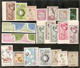 A Worldwide Collection of 21 diff. Perf & Imperf Stamps on Map MNH # 15085