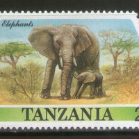 Tanzania 1988 African Elephant Wildlife Animal Sc 388 Odd Shaped Stamp MNH # 150