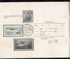 India 1961 First Aerial Post Aeroplanes Phila-350-52 with 15p Stamp Allahabad Cancelled Folder # 15108