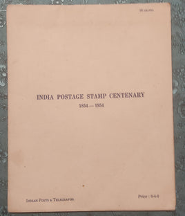 India 1954 Stamp Centenary 16 leaves Official Letter Pad MINT Postal Stationery # 15130