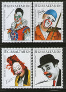 Gibraltar 2002 Famous Clowns Joker Circus Cinema Sc 901-4 MNH # 1514