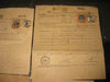 India 4 diff Telegram form with High Value KGVI stamp # 15155E