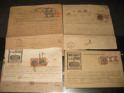India 4 diff Telegram form with High Value KGVI stamp # 15155L