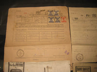India 4 diff Telegram form with High Value KGVI stamp # 15155L