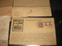 India 4 diff Telegram form with High Value KGVI stamp # 15155L