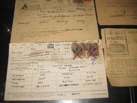 India 5 diff Telegram form with High Value KGVI stamp # 15155N