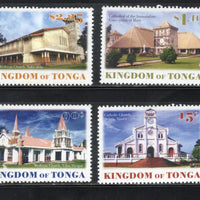Tonga 2003 Churches Sc 101115-18 MNH # 1593