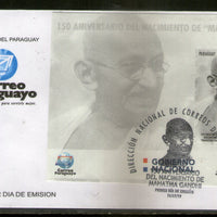 Paraguay 2019 Mahatma Gandhi of India 150th Birth Anniversary Flag M/s on FDC # 16205