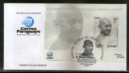 Paraguay 2019 Mahatma Gandhi of India 150th Birth Anniversary Flag M/s on FDC # 16205