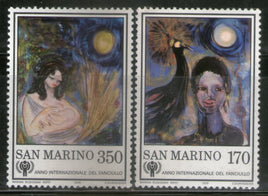 San Marino 1979 Paintings IYC Emblem Sc 956,58 MNH # 1635