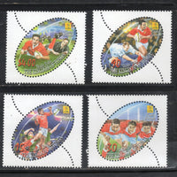Tonga 2002 Rugby Sport Odd Shaped Sc 1070-73 MNH # 1641