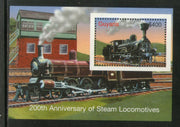 Guyana 2004 Steam Locomotive Railway Transport Sc 3879 M/s MNH # 171