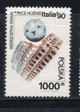 Poland 1990 World Cup Football Sport 1v MH # 1747