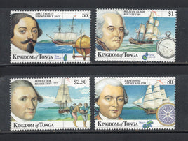 Tonga 1999 Explorer Sailing Ships Sc 1014-17 MNH # 1772