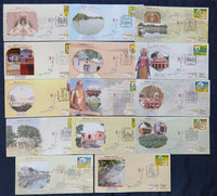 Inde 2022 Shri Ram Van Gaman Path Ramayana Mythologie hindoue Ensemble de 14 couvertures spéciales # 18022