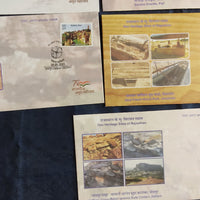 India 2022 Geo Heritage Sites of Rajasthan Minerals Tourism 10 Diff. Special Covers # 18047