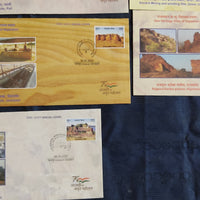 India 2022 Geo Heritage Sites of Rajasthan Minerals Tourism 10 Diff. Special Covers # 18047