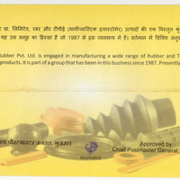 India 2023 Be Flexible like Rubber Products of Rubber Plant Tyres Special Cover # 18139