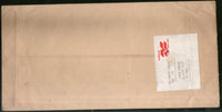 India 1997 India-89 Full Booklet Pane used on Regd. cover to UK RARE # 18170