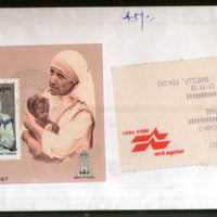 India 2000 Rs.45 Mother Teresa M/s used on Speed Post Cover # 18236
