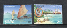 Niuafo’ou Tonga 1999 Explorer Sailing Ships Sc 215-16 MNH # 1841