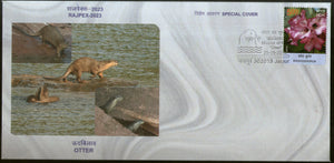 India 2023 Otter Wildlife Animals Rajpex Special Cover # 18441