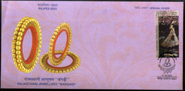 Inde 2023 Rajasthani Jewellery Bangal Rajpex Special Cover # 18447