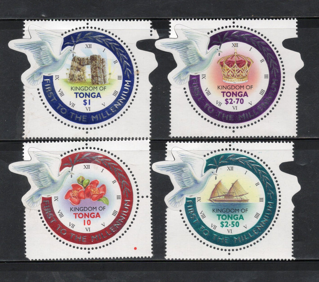 Tonga 2000 Millennium Odd Shaped Sc 1028-31 MNH # 1854