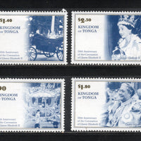 Tonga 2003 50th Anni. of Coronation of QE II Sc 1083-86 MNH # 1870