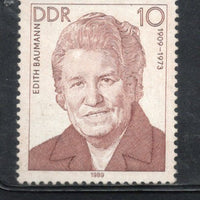 Germany East 1989 Labour Leader Edith Baumann Sc 2721 Mint without Gum # 1887